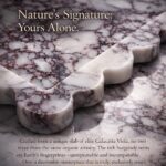 14" x 10" Large Genuine Calacatta Viola Scalloped Marble Tray, Pre-Sealed for St... - Image 8