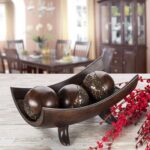 Creative Scents Schonwerk Brown Decorative Bowl for Home Decor - Dining Room Cen... - Image 3