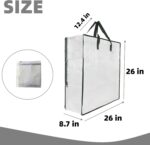 GONGKANGYUAN 25 Gallon Large Clear Storage Bags with Zipper and Handles, Blanket... - Image 3