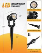 All-in-One LED Low Voltage Landscape Lighting Kit, 12-Pack Landscape Lights with... - Image 8
