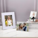 YiPinYin 4x6'' Silver Metal Picture Frame 2 Pack,Elegant Beaded Real Glass Frame... - Image 4