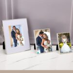 YiPinYin 4x6'' Silver Metal Picture Frame 2 Pack,Elegant Beaded Real Glass Frame... - Image 8
