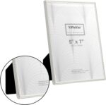 YiPinYin 4x6'' Silver Metal Picture Frame 2 Pack,Elegant Beaded Real Glass Frame... - Image 9