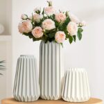 Ceramic Vases Set of 3-White Vase for Modern Home Decor, Flower Vases for Aesthe... - Image 6