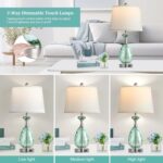 Hamucd Coastal Glass Table Lamps Set of 2, 3-Way Dimmable Touch Control Nautical... - Image 3