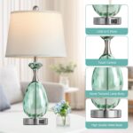 Hamucd Coastal Glass Table Lamps Set of 2, 3-Way Dimmable Touch Control Nautical... - Image 5