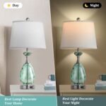 Hamucd Coastal Glass Table Lamps Set of 2, 3-Way Dimmable Touch Control Nautical... - Image 6
