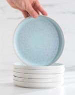 Stoneware dinnerware set 4 persons 16 pcs – Modern style plates and bowls set ce... - Image 6