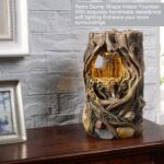 Kalona Tabletop Fountains Beautiful Stump Water Fountain Relaxation Raindrop Fou... - Image 5