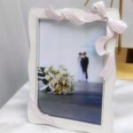 Elegant Butterfly Bow Ribbon-Shaped Metal Photo Frame, 3.5 * 5 in 5 * 7in,Decora... - Image 3