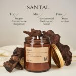 M&SENSE Santal Scented Christmas Candle Gift, Aromatherapy Candle Set for Women,... - Image 3