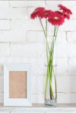 4E's Novelty 16 Inch Tall Cylinder Glass Vase, 3.5" Wide - Clear Glass Vase for ... - Image 4