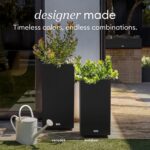 Veradek Block Series Pedestal Planter - Tall Planter for Indoor or Outdoor Front... - Image 6