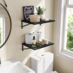 Fixwal Deep Floating Shelves for Wall, 15.7in X 11.8in X 0.6in Wide Black Shelve... - Image 3