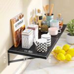 Fixwal Deep Floating Shelves for Wall, 15.7in X 11.8in X 0.6in Wide Black Shelve... - Image 5