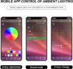 Interior Car LED Strip Lights with APP Control, 3 in 1 RGB Ambient Lighting Kit ... - Image 5