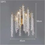 Postmodern Light Luxury Creative Crystal Branch Bedroom Living Room Background D... - Image 3