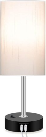 Bedroom Lamp with Smart RGB LED Bulb, Multicolor Changing Table Lamp for Bedroom... - Image 5