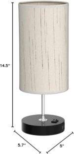 Bedroom Lamp with Smart RGB LED Bulb, Multicolor Changing Table Lamp for Bedroom... - Image 8