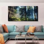 Tree Wall Art Canvas-Beautiful Landscape Wall Art for Living Room,Bedroom and Of... - Image 3