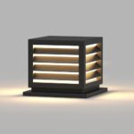 Outdoor Post Cap Lights, 15.7" × 13.4" Modern Luxury Post Lantern, Matte Black, ... - Image 8