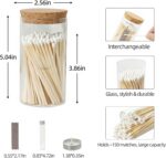 Colored Safety Matches | 4-Inch Long Matches in Glass Jar | Perfect for Lighting... - Image 4