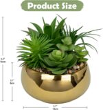 Hollyone Succulents Plants Artificial in Pots Fake Succulents for Outdoors Indoo... - Image 3