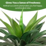 Artificial Agave Plant 2ft - 24" Large Fake Aloe Vera Plants Indoor with Fake Gr... - Image 7