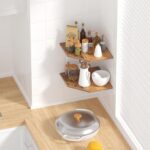 JJL Corner Wall Shelf, 10.4 Inch Wooden Corner Shelves, Set of 2 Floating Shelf ... - Image 5