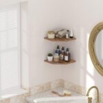JJL Corner Wall Shelf, 10.4 Inch Wooden Corner Shelves, Set of 2 Floating Shelf ... - Image 7