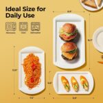 LIFVER Extra Large Serving Platters, 16"/14"/12" Ceramic Rectangle Serving Trays... - Image 3