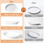 12 Inch Oval Serving Platters Set of 3, White Ceramic Serving Platters for Servi... - Image 7