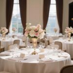 11.6 inches Metal Wedding Flower Trumpet Stripe Vases Table Centerpieces for Art... - Image 9