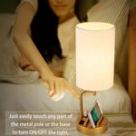 Dreamholder Touch Control USB Table Lamp, Upgraded 3-Way Dimmable Bedside Desk L... - Image 4