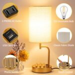 Dreamholder Touch Control USB Table Lamp, Upgraded 3-Way Dimmable Bedside Desk L... - Image 5