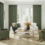 Custom 102 Inch Loden Pinch Pleated Curtains for Office Panels of 2, Memory Shap... - Image 5