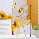 Crystal Camera Model Statues- Small Golden with Bracket 3.94x5.12inch 2.2LB,Came... - Image 4