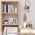 Vienrose 5x7 Picture Frame Set of 2, Clear Glass Photo Frames with Silver Edge, ... - Image 5