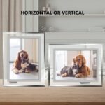 Vienrose 5x7 Picture Frame Set of 2, Clear Glass Photo Frames with Silver Edge, ... - Image 7