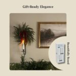 Wall Candle Holder Set of 2, Stylish Black Metal Wall Mount Candle Sconces, Mode... - Image 8