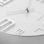 Bernhard Products Silver Wall Clock 12 Inch Silent Non-Ticking Quality Quartz Ba... - Image 4