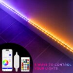 Enbrighten Vibe Spectrum Smart Indoor LED Strip Lights, Color Changing RGBIC Tap... - Image 4