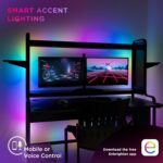 Enbrighten Vibe Spectrum Smart Indoor LED Strip Lights, Color Changing RGBIC Tap... - Image 6