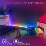 Enbrighten Vibe Spectrum Smart Indoor LED Strip Lights, Color Changing RGBIC Tap... - Image 7