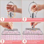 Luvkczc Crystal Touch Table Lamp, Bedside Lamp with USB C+A Ports, Pink Lamp, Di... - Image 7