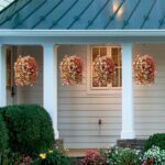 INQCMY Artificial Hanging Flowers Decoration, 4pcs Fake Floral Basket Plants for... - Image 5