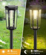 Solar Pathway Lights Outdoor, 6 Pack Garden Lights Solar Powered Waterproof IP65... - Image 4