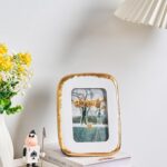 4x6 Picture Frame, Ornate Photo Frame White & Gold, Hand-Crafted Resin Table Top... - Image 5