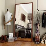 Tall Floor Vase, 24'' Designed Handcrafted Wood Decorative Large Brown Vases wit... - Image 6