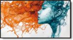Large Framed Wall Art for Living Room, Modern Abstract Woman Canvas Painting wit... - Image 3